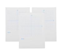 Sewroro 3 Piezas Cuaderno Cuadriculado Coordenadas Xy para Matemáticas, Papel Blanco, Diseño Compacto y Portátil Adecuado para Aula y Tareas Escolares
