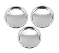 Sewroro 3 Piezas Filtro Ciego Metálico para Espresso Disco Limpieza sin Orificios Compatible con Máquinas Semiautomáticas Accesorio Antiobstrucción para