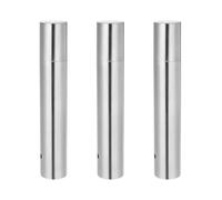 Sewroro 3 Piezas Tubo De Documentos Tubo Plano Azul Tubo De Almacenamiento De Obras De Arte Tubo De Pintura Cajas De Archivo Juguete Tubo Porta Planos Auto Postal Acero Inoxidable Silver