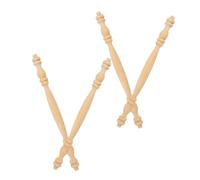 Sewroro 4 Piezas Balustres de Madera sin Pintar Columnas Romanas Decorativas para Muebles Soporte Resistente para Barandillas y Proyectos de Artesanía Madera