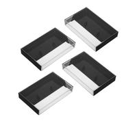 Sewroro 4 piezas Caja de Almacenamiento de Cintas de Casete Vintage Organizador Multifuncional para Tapes Cristales y Pequeños Objetos Diseño Transparente y Duradero para Escritorios y