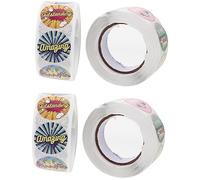 Sewroro 4 Rollos Pegatinas Adorables de Motivación para Escolares de Etiquetas Decorativas para Estudiantes para Educadores y Padres Autoadhesivas Residuos