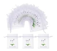 Sewroro 40piezas Sobres Vacíos de Malla Cordón Bolsitas Vacías para Flores Secas Bolsitas de Fragancia para Aromaterapia para Guardar Especias Recuerdos Armarios Fiestas y Bodas