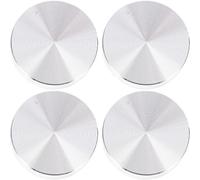 Sewroro 4piezas Pastel De Aluminio Disco De Aleación para Tableros De Vidrio Adaptador De Grueso Discos De Aluminio Plateados para Mesas De Té y Centro