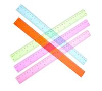 Sewroro 5 piezas Regla de Plástico Flexible con para Estudiantes Escolar Oficina Dibujo