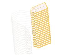 Sewroro 500 Piezas Etiquetas de Precio Colgantes para Joyería con Cuerda Etiquetas para Ropa y Mercancías Superficie de Escritura Suave y Duradera para Exhibición Profesional