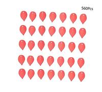 Sewroro 560 Piezas Pétalos Acrílicos Rojos Mate con Agujero para Manualidades Diy Joyería Accesorios Boda Decoración