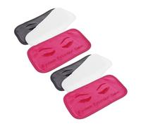 Sewroro 6 Almohadillas para Extensiones de Pestañas Oscuro Tela Reutilizable Accesorio para Injerto de Pestañas Tratamientos Estéticos
