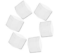 Sewroro 6 Cajas Cuadradas Transparentes de Tapa Caja Organizadora para Joyería Dulces y Cupcakes Tamaño 55X55X48 CM Adecuado para Fiestas Bodas y Manualidades