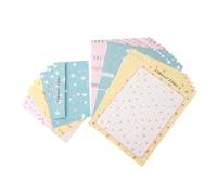 Sewroro 6 Kit de Papelería con Sobres y Papeles para Cartas Coloridos para Escritura Diseño Fresco y Elegante para Correspondencia Personal y Mensajes Afectuosos