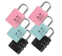 Sewroro 6 piezas Cerraduras de Combinación para Candados de Seguridad Conveniente y Multi Funcional para Hogar y Oficina