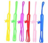Sewroro 6 piezas Marcadores de Libros de Silicona Diseño Divertido y Portátil Accesorios de Lectura y para Páginas Colores Surtidos para Estudiantes y Profesores