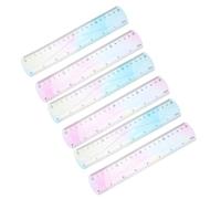Sewroro 6 Piezas Regla Flexible de PVC Suave y Resistente con Gradiente de Colores Ruler Métrico Centímetros Herramienta para Estudiantes Oficina y Dibujo Técnico