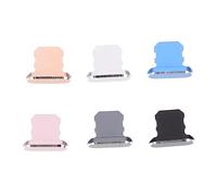 Sewroro 6 Piezas Tapones Antipolvo USB Metálicos Duraderos de Puerto de Carga Compatibles con Pro MAX Colores Negro Gris Plata Rosa