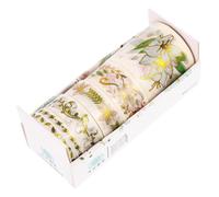 Sewroro 6 rollos Cinta Washi Decorativa Cada Cinta Adhesiva para Manualidades Scrapbooking DIY Decoración Fiesta Craft