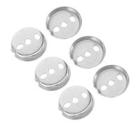 Sewroro 6 Soportes para Toallero de Baño de Acero Inoxidable Accesorios para Portarrollos de Papel Higiénico Juego de Montaje con Tornillos y Juntas Base Redonda de 385 MM para