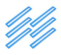 Sewroro 6 Tiras Guía de Lectura Azul Transparente para Dislexia, Regla de Asistencia Flexible de Acrílico, Marcadores de Seguimiento Adultos, Ayuda para Lectura en Casa y Escuela