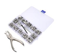 Sewroro 60 Piezas Botones Inoxidable 15Mm 4 Herramientas Botones Decorativos para Abrigos Costura Diy Accesorios para Manualidades