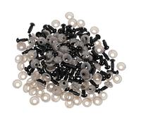 Sewroro 600 Piezas Ojos de Plástico para Manualidades Arandelas para Muñecas y Animales de Peluche Material Duradero para Proyectos DIY y Estimulación