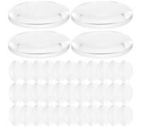 Sewroro 60piezas Kit Lentes Convexas Dobles Ópticas Transparentes para Enseñanza Física Experimentos Escolares DIY