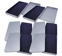 Sewroro 6piezas Caja De Almacenamiento De Compartimentos Organizador De Funda Protectora Para Vidrio Templado