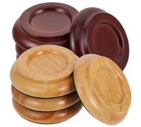 Sewroro 8 Piezas Protector para Patas de Piano Copas para Patas de Piano de Madera y Eva Redondas Marrón Antirruido y Antideslizantes en Apartamentos y Casas de Varios Niveles