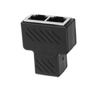 Sewroro Adaptador Divisor Ethernet de Compacto para Estable y Transmisión Fiable Compatible con Múltiples Dispositivos Redes Hogar y Oficina