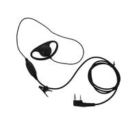 Sewroro Auricular para Interfono con Gancho Grande D Tipo Auriculares de Alta Durabilidad y Reducción de Ruido Compatible con Radio Profesional para Seguridad y Comunicaciones