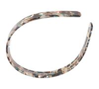 Sewroro Banda para cabello antideslizante de acetato con patrón, adecuada para lavarse la cara y viajar, diadema elegante para mujeres con cabello rizado
