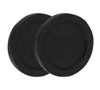 Sewroro Bandeja para Molinillo de Pimienta de Madera Negra 2 Piezas Soporte para Molinillo y Sal Organizador de Condimentos para Cocina Minimalista y Estable