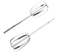Sewroro Batidor Manual de Huevos de Acero Inoxidable 1 Par de Varillas para Mezclar Crema y Leche Herramienta de Cocina Duradera y Fácil de Limpiar Adecuado para Reutilizable