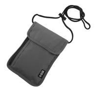 Sewroro Bolsa de Almacenamiento Multifuncional para Pasaporte Documentos y Teléfono Correa para Cuello para Viajes Internacionales y Seguridad RFID