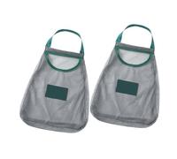 Sewroro Bolsas de Malla Colgantes para Verduras y Frutas 2 Unidades Poliéster Transpirable Resistente al Desgaste Bolsa de Almacenamiento para Ajo Jengibre y Tomates Uso Doméstico y