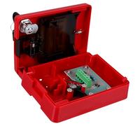 Sewroro Botón de Alarma de Incendio Botón de Alarma de Emergencia Plástico Rojo Reiniciable Punto de Llamada Manual