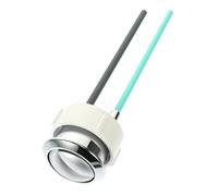Sewroro Botón Pulsador Inodoro Inoxidable Antienvejecimiento Superficie Lisa Compatible Cisterna de Inodoro Accesorios para Tanque de Agua Instalación