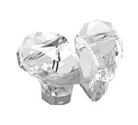 Sewroro Botón Pulsador para Inodoro con Diseño Corazón Accesorio Funcional y Decorativo para Baño Compatible Mayoría de Cisternas Fácil Instalación y Protección de Uñas Transparente