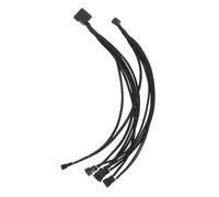 Sewroro Cable Adaptador para Ventilador Pc Hub Divisor Compatible con Múltiples Sistemas Duradero y Fácil de Usar para Gestión de Refrigeración