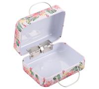 Sewroro Caja De Joyas Retro De Viaje Mini Estuche Creativo para Pestañas y Accesorios Caja Almacenaje Portátil Diseño Vintage para Cosméticos y Objetos Pequeños
