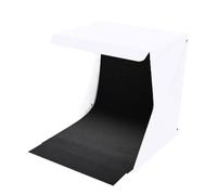 Sewroro Caja de Luz Plegable Portátil de Plástico Blanco para Fotografía de Productos Luces LED Removibles Adecuado para Joyería y Gafas