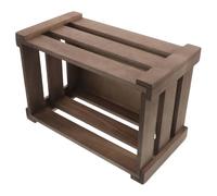 Sewroro Caja de Madera de Granja Vintage Pequeña 30X20X16 CM Contenedor Rectangular Rústico para Almacenamiento y Exhibición en Cocina Baño y Decoración Navideña Cesta de Organización