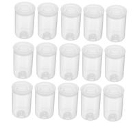 Sewroro Caja De Película Recta De 50 Piezas Tubo De Viaje Portátil Tubo De Almacenamiento De Negativos Contenedor Redondo Vacío con Mini Frascos Rellenables