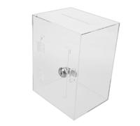 Sewroro Caja de Sugerencias Uso Versátil y Ranura de Acrílico Transparente con Cerradura para Donaciones y Votaciones en Fábricas y Recolección de Propinas