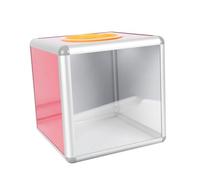 Sewroro Caja de Transparente Multifunción para Donaciones Votaciones y Sorteos con Cuerpo Marco para Eventos y Reuniones Empresariales
