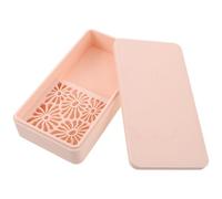 Sewroro Caja Organizadora de Polvo para Arcilla Polimérica, Contenedor de Plástico Antiadherente con Separador, Color Beige, Tamaño Compacto para Manualidades y Modelado Cerámico