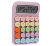 Sewroro Calculadora Pequeña Mecánica para Escritorio Color Dígitos Pantalla LCD Grande Portátil y Ligera para Estudiantes y Oficina Diseño Duradero Abs Herramienta Práctica para Cálculos