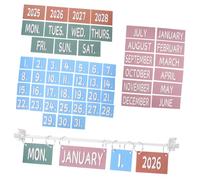 Sewroro Calendario Manual de Aula Decorativo Boho para Enseñanza de Conceptos Preescolar y