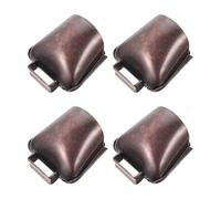 Sewroro Campana de Pastoreo Ruidosa de Cobre Rojo para Ganado y Ovejas Pequeña Set de 4 Piezas Accesorios Agrícolas para Vacas y Caballos Adorno Colgante Resistente para Granja