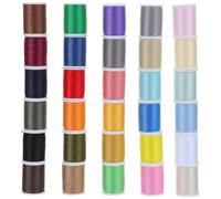 Sewroro Carrete de Hilo de Poliéster 30 Piezas 50 Yardas por Rollo con Caja Organizadora para Costura a Mano y Máquina Hilo Multiusos para Bordar y Reparación en Hogar y Bricolaje