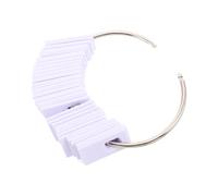 Sewroro Clip para Mechas de Cabello Humano Blanco, de Plástico y Acero Inoxidable, Diseño de Apertura Rápida, para Salones y Consultas Clientes, Accesorio de Peluquería para Teñir