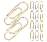 Sewroro Clips Metálicos Pequeños de Papel Dorados 15 Mm Mini Clips para Manualidades y Oficina Juego de 200 Piezas Notas Fotos y Documentos en Escuela y Trabajo